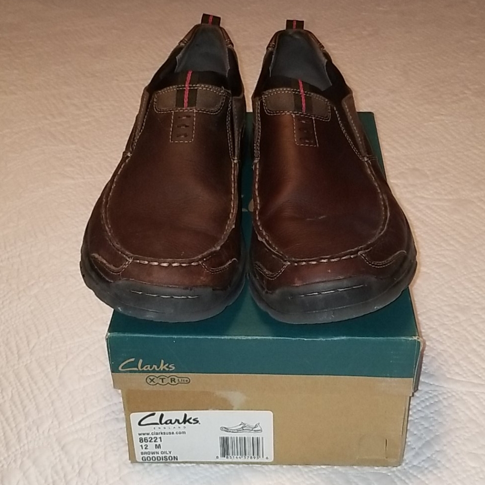 Brown Oily Goodison Clark XTR light loafers